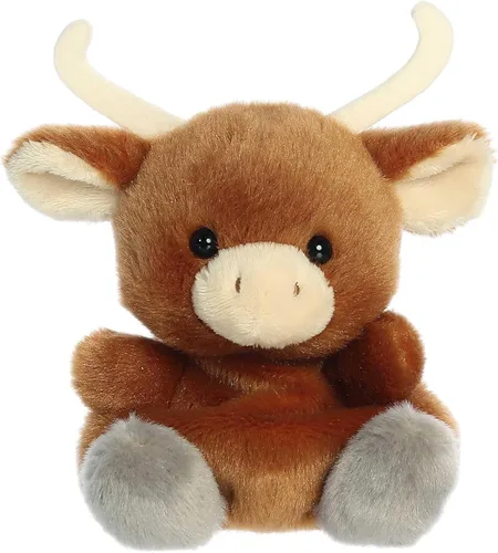 Aurora® Adorable Palm Pals™ Landon Longhorn™ - Divertido peluche coleccionable para coleccionistas de niños y adultos, perfecto para decorar