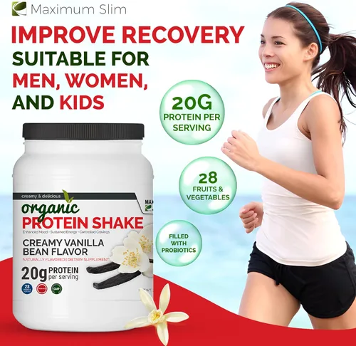 Miniatura 6 de Maximum Slim Batido de proteínas orgánico - Sabor cremoso de vainilla