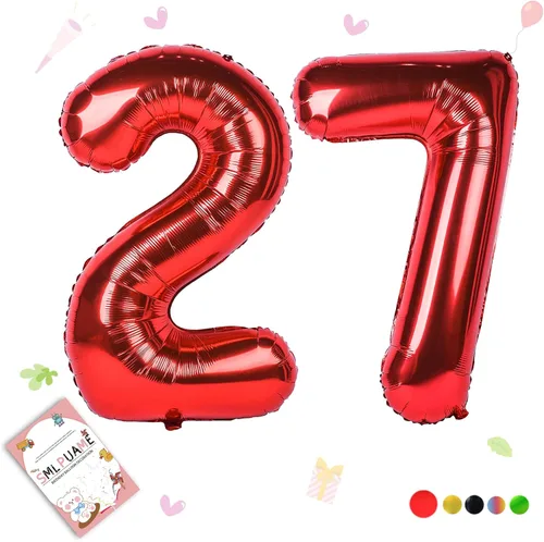 Miniatura 195 de Globos de números de 40 pulgadas del 0 al 9 dorados grandes del número 0, globos digitales para suministros de decoración de celebración de fiesta