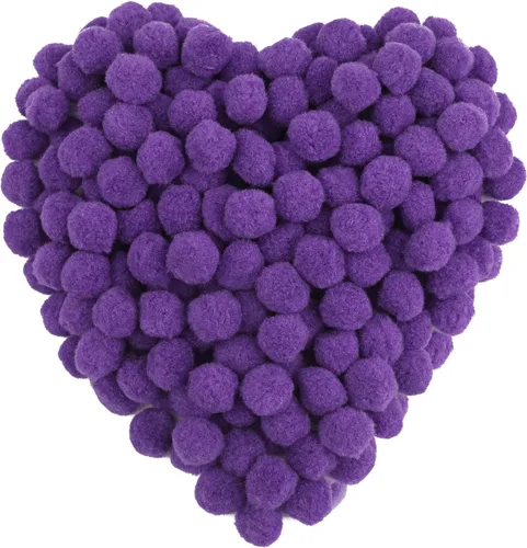 Miniatura 26 de Morfen 150 pompones para manualidades, color marrón claro, bolas de pompón mullido de 1 pulgada para manualidades, proyectos de manualidades