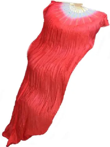 Miniatura 20 de FZBNSRKO 1.8M 70.86 "Danza del Vientre de Seda de Bambú Abanicos Largos Ventiladores Velos Fiesta Rendimiento de la Mañana Abanicos Largos