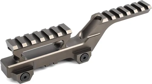Miniatura 9 de Grupo Táctico Tipo HY Montura de Punto Rojo Montura Elevadiza Adaptador Láser Montaje Base de Riel Picatinny Montura de Alcance Elevadiza para (4BK)