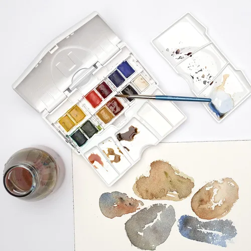 Miniatura 3 de Winsor & Newton 390373 - Cotman Pocket Plus - Juego de 12 medias pastillas de acuarela