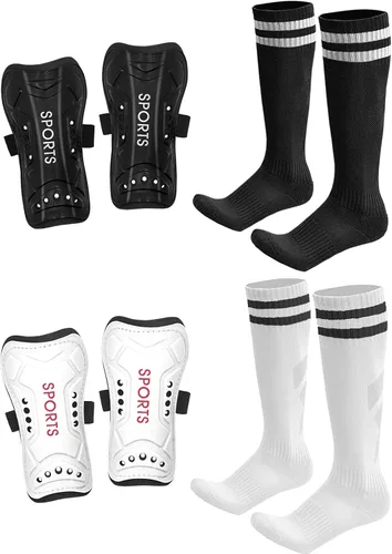 Miniatura 9 de AIMISICAR Espinilleras y Calcetines de Fútbol para Niños Pequeños, Niños y Jóvenes para Niños y Niñas (Edad 3-5, 6-8, 8-12, 10-14) Combo