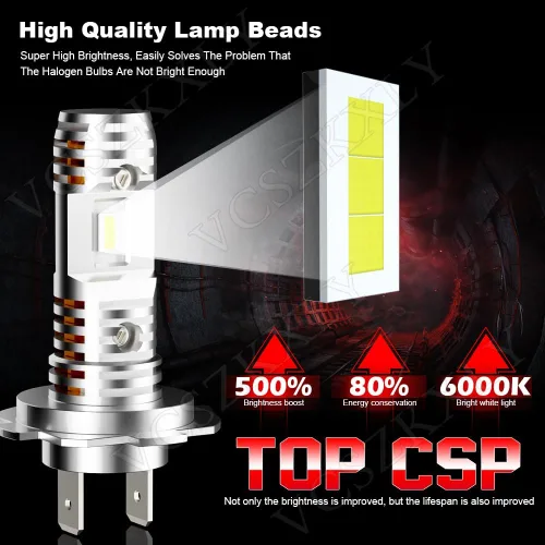 Miniatura 2 de Compatible con faros delanteros Suzuki GSXR 600 750 2006-2007 2011-2020, bombillas H7 H11 de luz alta y baja, 6000 K blanco brillante, Plug N Play