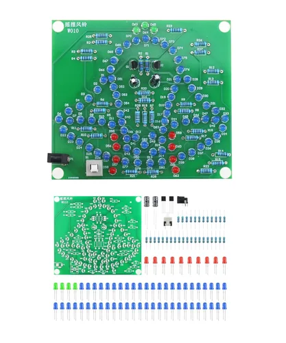 Miniatura 7 de Kit de práctica de soldadura DIY a Alice Music RGY Circular Flash LED Kit de circuito enchufable Kit de soldadura para principiantes (10MHCD2)
