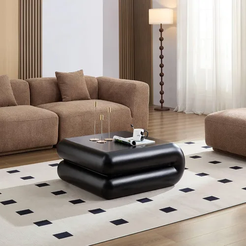 Miniatura 25 de KEVINSPACE Mesa auxiliar redonda pequeña para sala de estar, mesa auxiliar circular de madera, mesita de noche para apartamento, dormitorio, Ø 23.4
