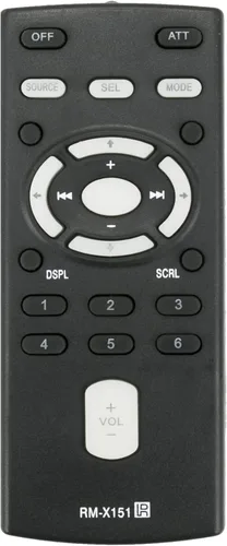 RM-X151 Reemplazo remoto compatible con reproductor de disco compacto Sony FM/AM CXS-GT3516F CDX-GT300MP CDX-H910UI CDX-GT710HD CDX-GT65UIW