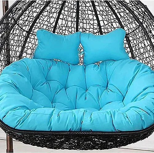 Miniatura 22 de Cojín de repuesto para silla Columpio de 2 plazas, Lavable, Grueso, Grande, de Mimbre, impermeable y resistente al sol, para balcón y patio