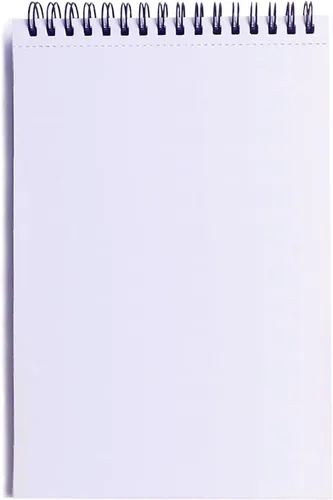 Miniatura 2 de Twinkle Steno blocs de notas, papel grueso blanco puro, 60 hojas, 6 x 8 pulgadas, (1 paquete, papel en blanco)