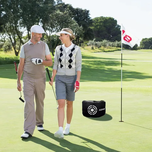 Miniatura 2 de Negro Golf Impact Bag Silent Golf Swing Trainer Golf Smash Bag Portable Power Hitting Bag Golf Training Aid