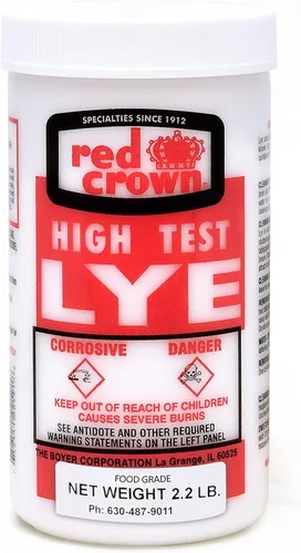 The Boyer Corporation Lye para fabricación de jabón, hidróxido de sodio puro de alta prueba de lejía de grado alimenticio, soda cáustica, limpiador