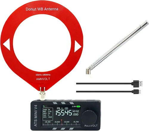 Miniatura 12 de ATS mini V4b Si4732 DSP Radio, Si4732 receptor de onda corta de banda con ESP32-S3, pantalla IPS de 1.9 pulgadas, circuito Hi-Z y amplificador
