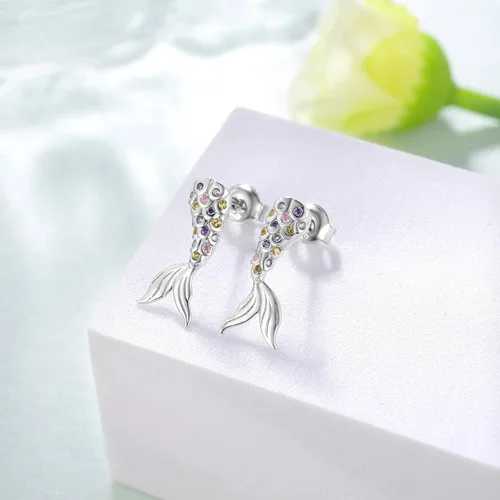 Miniatura 3 de Aretes de plata de ley 925 para mujer diseño de animales lindos para amantes de los animales regalos de joyería para mujeres mamá hija esposa Plata