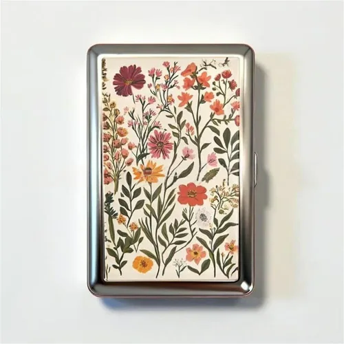 Estuche para cigarrillos de metal versátil vintage 2026 con fácil cierre, tarjeta versátil de estilo vintage y estuche para efectivo, elegante y