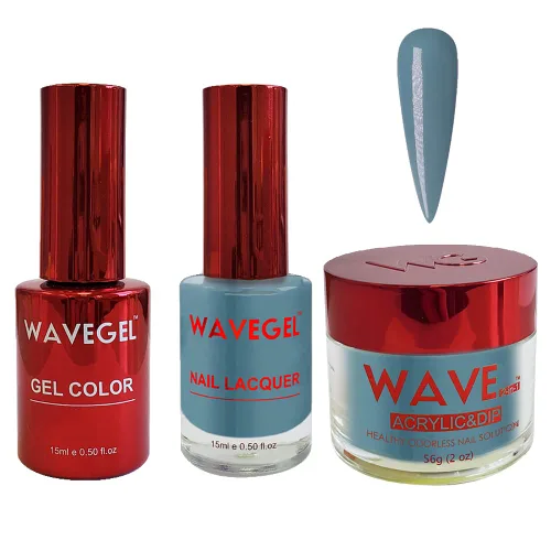 Miniatura 26 de WAVEGEL - Juego de gel de remojo, laca de uñas y polvo acrílico y polvo de inmersión a juego - Colección Queen - #015 Noble Men