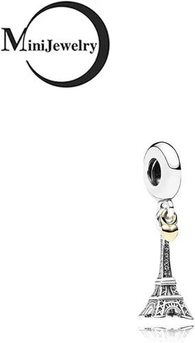 Miniatura 2 de MiniJewelry - Encantos para pulseras Pandora de la Torre Eiffel París, pasaporte, foto foto foto foto foto fotógrafo
