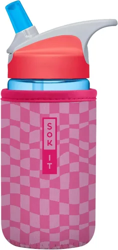 Miniatura 121 de Sok It BotlSok Funda para botella de agua con cubierta de neopreno aislante (Floral abstracto, se ajusta a CamelBak o Nalgene de 12 onzas)