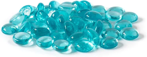 Miniatura 8 de Royal Imports Piedras de mármol plano de vidrio, rocas para mesa de fiesta, decoración de centros de mesa de boda, guijarros de acuario, gemas