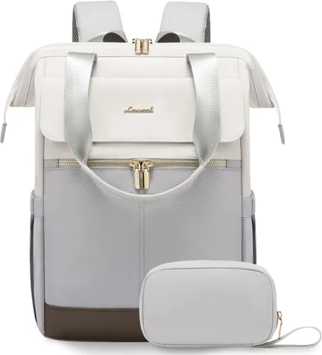 Miniatura 44 de LOVEVOOK - Mochila de computadora portátil para mujeres y niñas, mochila de 15.6 pulgadas impermeable para estudiantes, linda bolsa para libros
