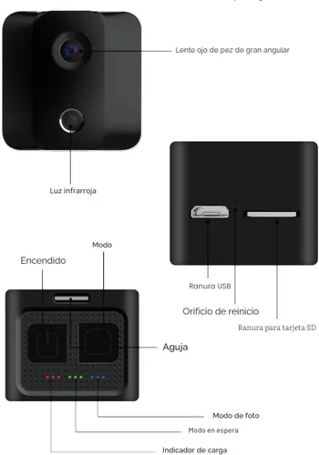 Miniatura 6 de Cámara de niñera pequeña portátil HD 1080P con visión nocturna, mini cámara inalámbrica, cámaras de vigilancia para seguridad del hogar