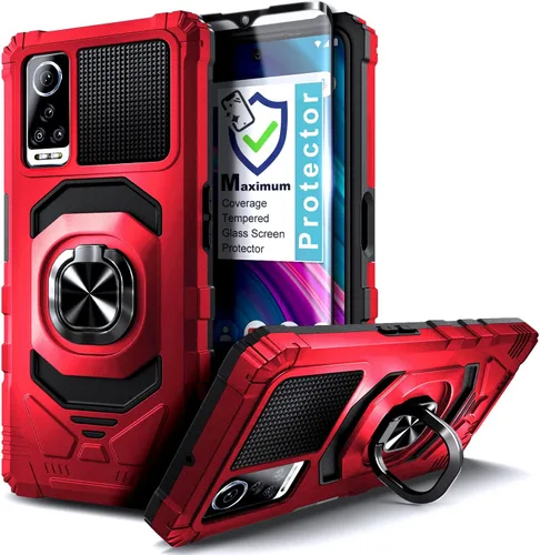Miniatura 7 de NZND Funda para BLU G91 Max con protector de pantalla de vidrio templado (cobertura máxima), protección de cuerpo completo [grado militar], funda