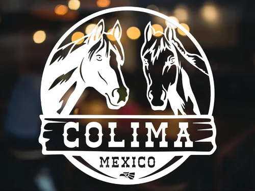 Miniatura 41 de Adhesivo de Veracruz México para Trocas De Rancho Calcomania para Autos México, calcomanías para camiones Diseño Ranchero con Caballos Personalizada