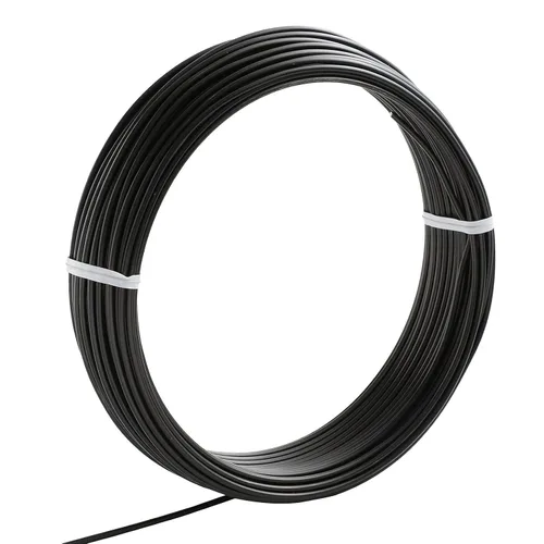 Miniatura 10 de Wazakura Alambre de entrenamiento para bonsái de aluminio anodizado negro de 5.29 oz fabricado en Japón (0.039 in, negro)