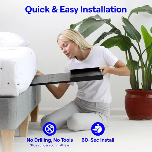 Miniatura 5 de BedShelfie - Estante de cabecera para dormitorio con litera y litera superior, elementos esenciales para dormitorio universitario, cadí de cabecera