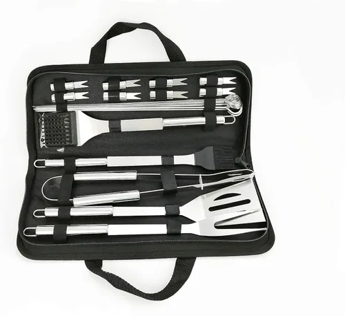 Miniatura 7 de NewlineNY - Kit de herramientas para barbacoa de acero inoxidable (juego de 3 piezas)
