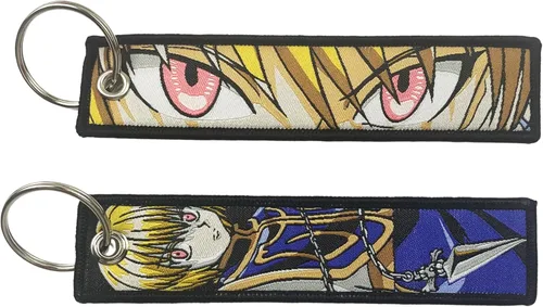 Miniatura 13 de 1 Pack Anime Etiqueta de Llavero Jet Etiqueta de Llavero Dibujos Animados Bordados con Llavero para Motocicletas Accesorios de Coche