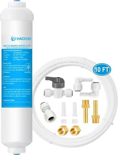 Miniatura 9 de Filtro de agua en línea para máquina de hielo y refrigerador, filtro de agua de conexión a presión de 1/4 de pulgada, ideal para máquina de hielo