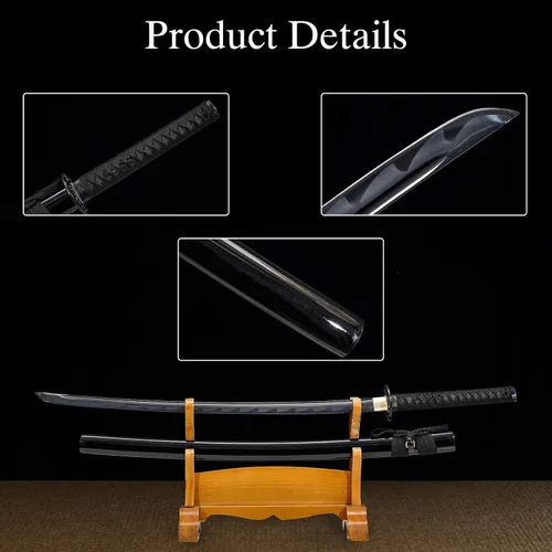 Miniatura 3 de Kamaiwo-1045/1060 hechas a mano forjadas a mano auténticas, las espadas samuráis katana japonesas son un regalo único para hombres. El acero de alto