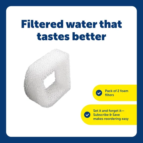 Miniatura 3 de Filtros de espuma de repuesto PetSafe Drinkwell - Mejora la limpieza del agua - Protege la bomba - Captura el pelo y los desechos - Compatible