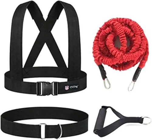 Cuerda de entrenamiento de resistencia, fuerza explosiva, rebote, entrenamiento físico, cuerda de resistencia para mejorar la velocidad, resistencia