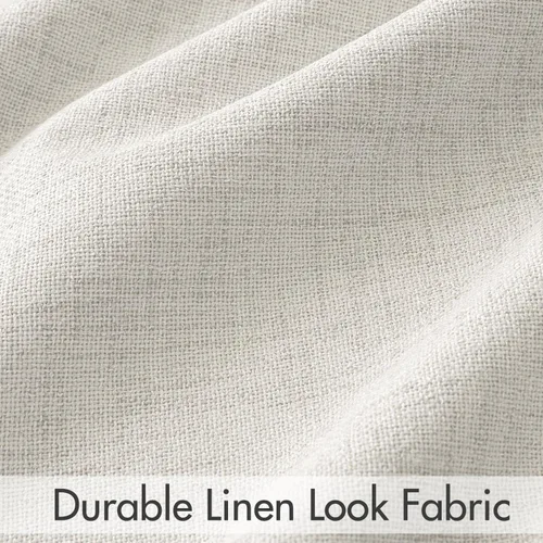 Miniatura 7 de MIULEE Cortinas 100% opacas de 84 pulgadas de largo de lino, cortinas y drapeados, juego de 2 paneles para dormitorio, pestaña trasera, sala