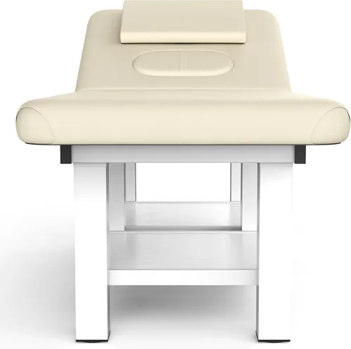 Miniatura 7 de pouseayar Mesa de masaje estacionaria, 75 pulgadas de largo y 31.5 pulgadas de ancho, cama de esteticista resistente, marco de metal de 800 libras