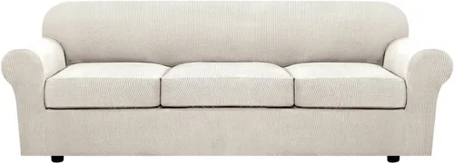 Miniatura 94 de H.VERSAILTEX - 3 fundas de sofá elásticas para 2 cojines de sofá. Fundas para muebles de sala de estar (funda base más 2 fundas de cojín de asiento)