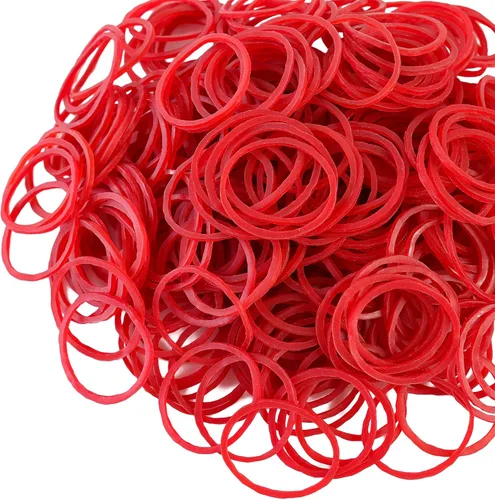 Miniatura 3 de 500 bandas de goma rojas de 1.5 pulgadas, bandas elásticas de goma de uso general, bandas elásticas resistentes para el hogar, oficina, escuela