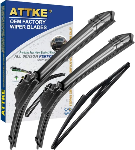 Miniatura 11 de ATTKE Limpiaparabrisas trasero para Hyundai Accent 2012-2019/Jeep Compass 2017-2019/Jeep Grand Cherokee 2014-2020/Kia Rio 2012-2019/Soul 2010-2019