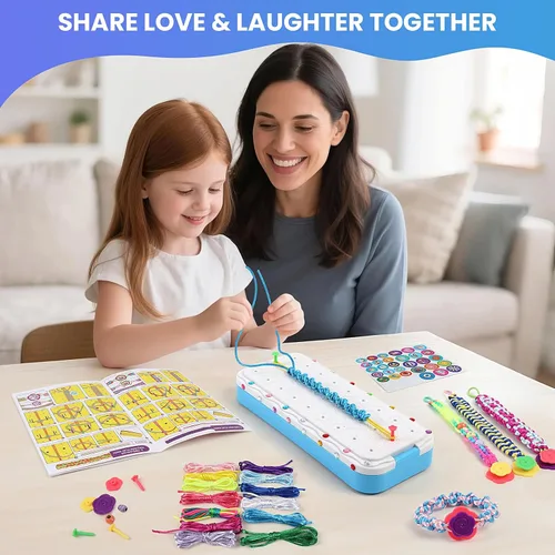 Miniatura 3 de DDAI - Kits para hacer pulseras de amistad, manualidades de arte y artesanía para niños de 8 a 12 años - Regalos de cumpleaños para niñas de 7, 9