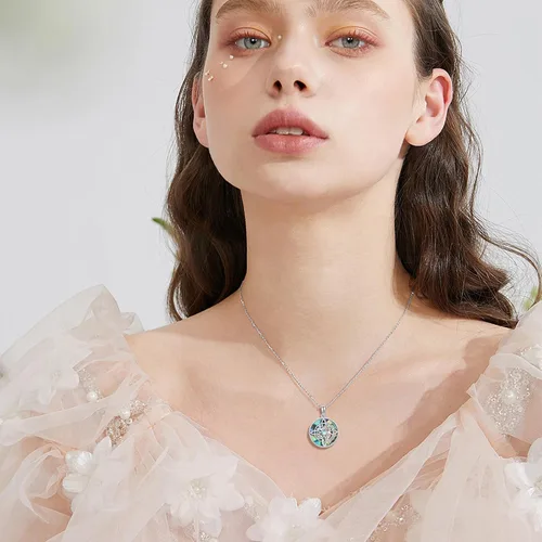Miniatura 75 de YAFEINI Collar con dije de nudo de bruja de plata de ley, amuleto de bruja de cruz celta, regalo para mujer