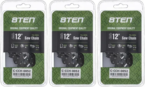 Miniatura 30 de 8TEN Cadena de motosierra semi cincel de 6 pulgadas .050 1/4 42 DL para Worx WG320 Black & Decker LLP120 (paquete de 3)