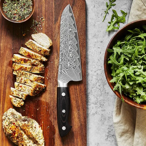 Miniatura 3 de KRAMER by ZWILLING EUROLINE Damascus Collection - Cuchillo Santoku de 7 pulgadas