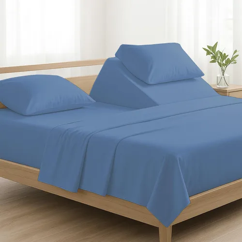 Miniatura 25 de 4 piezas de lujo Split Top Queen 100% algodón egipcio de 800 hilos (ajustable, parte superior flexible tamaño queen) sábanas divididas de 28