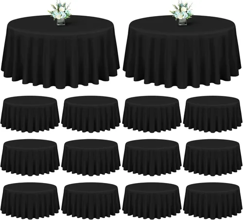 Miniatura 15 de Showgeous Paquete de 4 manteles rectangulares de poliéster de 60 x 102 pulgadas, resistentes a las arrugas, lavables, para bodas, mesas de comedor