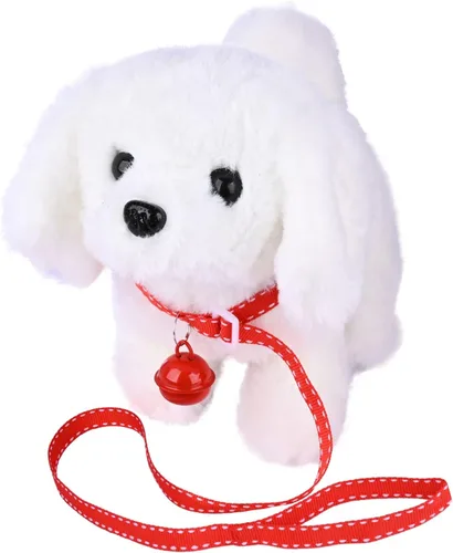 Miniatura 9 de WorWoder Cachorro de peluche de Alaska, perro electrónico interactivo para mascotas, caminar, ladrar, mover la cola, estirar, animal de compañía