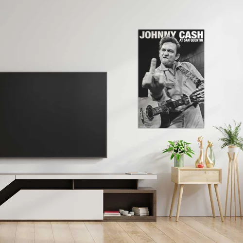 Miniatura 4 de Scorpio Posters Johnny Cash - Póster de San Quentin, con licencia oficial, 24 x 36 pulgadas