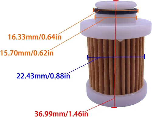 Miniatura 2 de Motor de barco 6D8-WS24A-00 6D8-24563-00 Filtro de combustible para motor fueraborda Yamaha 30HP-115HP, Sierra Marine 18-79799