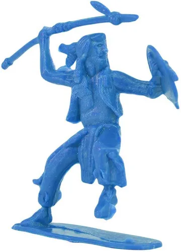 Miniatura 7 de 60 Piezas Figuras de Soldado Indio Vaquero en Varias Posturas para Cumpleaños Figuras Nativas Americanas, Kit en Miniatura de Vaquero del Salvaje